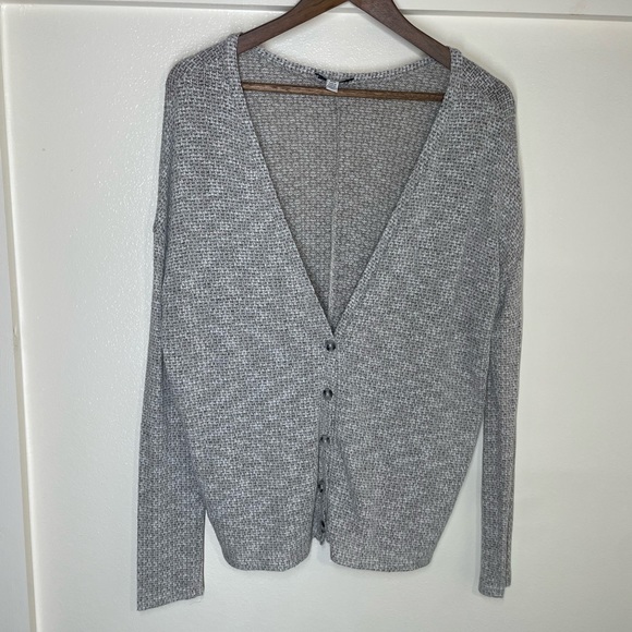 American Eagle Outfitters Sweaters - American Eagle M Gray Lightweight Knit Grandma Core Cardigan Sweater